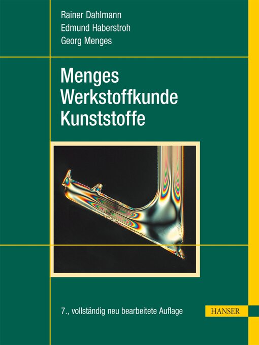 Title details for Menges Werkstoffkunde Kunststoffe by Rainer Dahlmann - Available